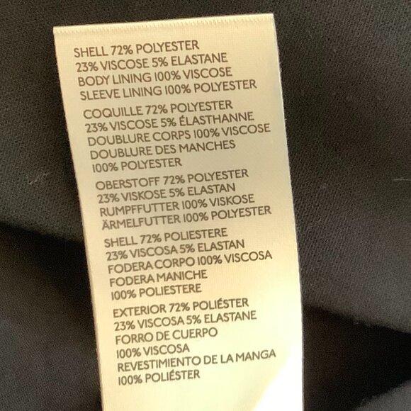 Anthropologie Maeve Double-Breasted Blazer 12 oversized black boxy - Picture 13 of 13